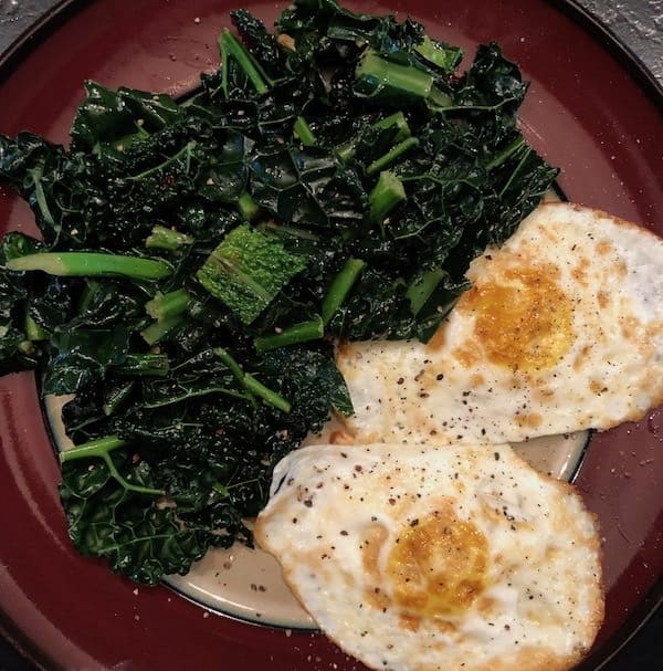 my experience with the Wahls Protocol+fried-eggs-kale